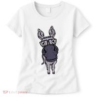 Funny Smart House Donkey Farm Horse Mule Pack Animal Donkey Women's T-Shirt thumb 0
