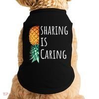 Funny Sharing Is Caring Upside Down Pineapple Swinger Doggie Tank thumb 0