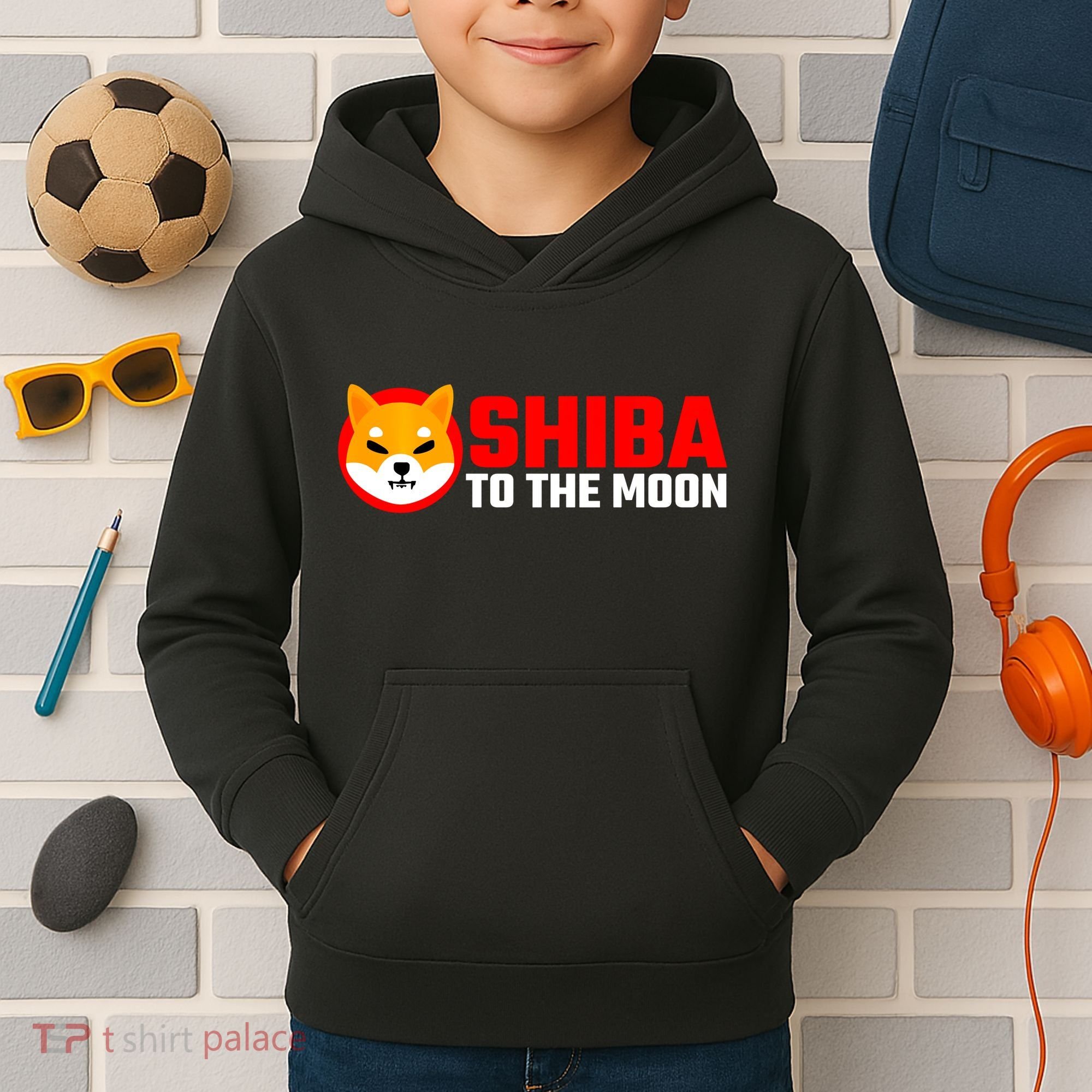 Funny Shiba Inu Token Dogecoin Killer Crypto Hodler Kids Hoodie