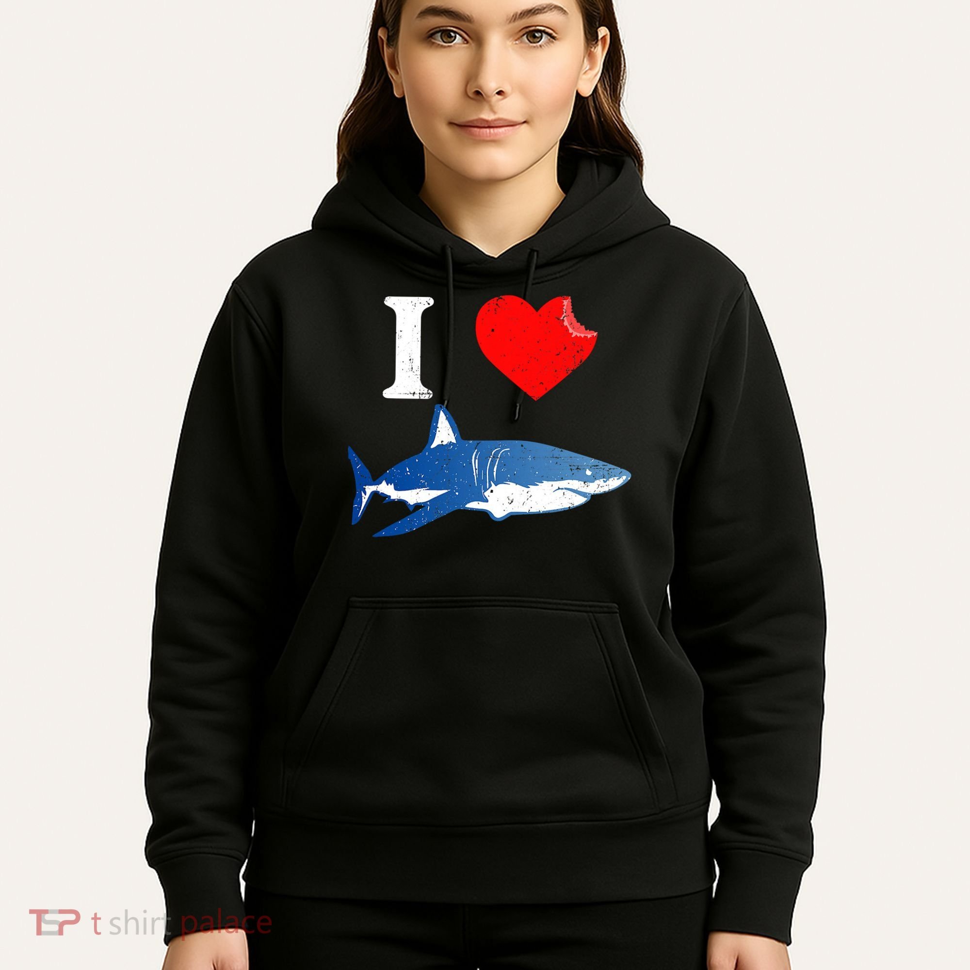 Funny Shark I Love Shark Shark Lover Shark Hoodie