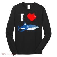 Funny Shark I Love Shark Shark Lover Shark Long Sleeve Shirt thumb 0