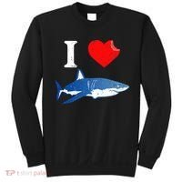 Funny Shark I Love Shark Shark Lover Shark Sweatshirt thumb 0