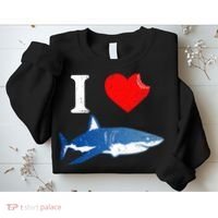 Funny Shark I Love Shark Shark Lover Shark Sweatshirt thumb 2