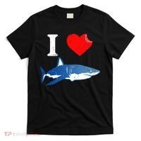 Funny Shark I Love Shark Shark Lover Shark T-Shirt thumb 0