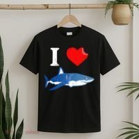 Funny Shark I Love Shark Shark Lover Shark T-Shirt thumb 2