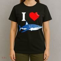 Funny Shark I Love Shark Shark Lover Shark T-Shirt thumb 4