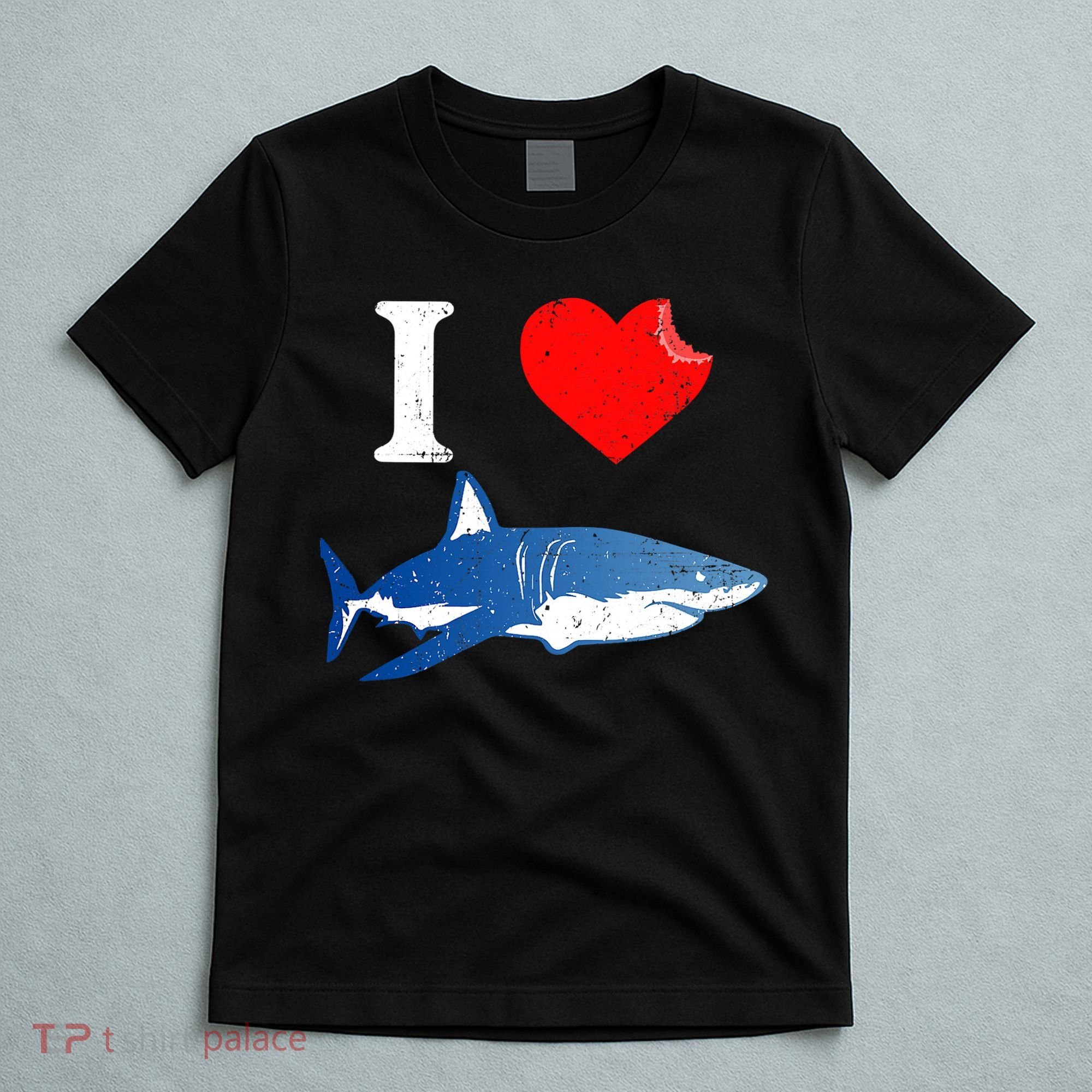 Funny Shark I Love Shark Shark Lover Shark T-Shirt