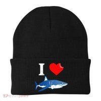 Funny Shark I Love Shark Shark Lover Shark Beanie thumb 0