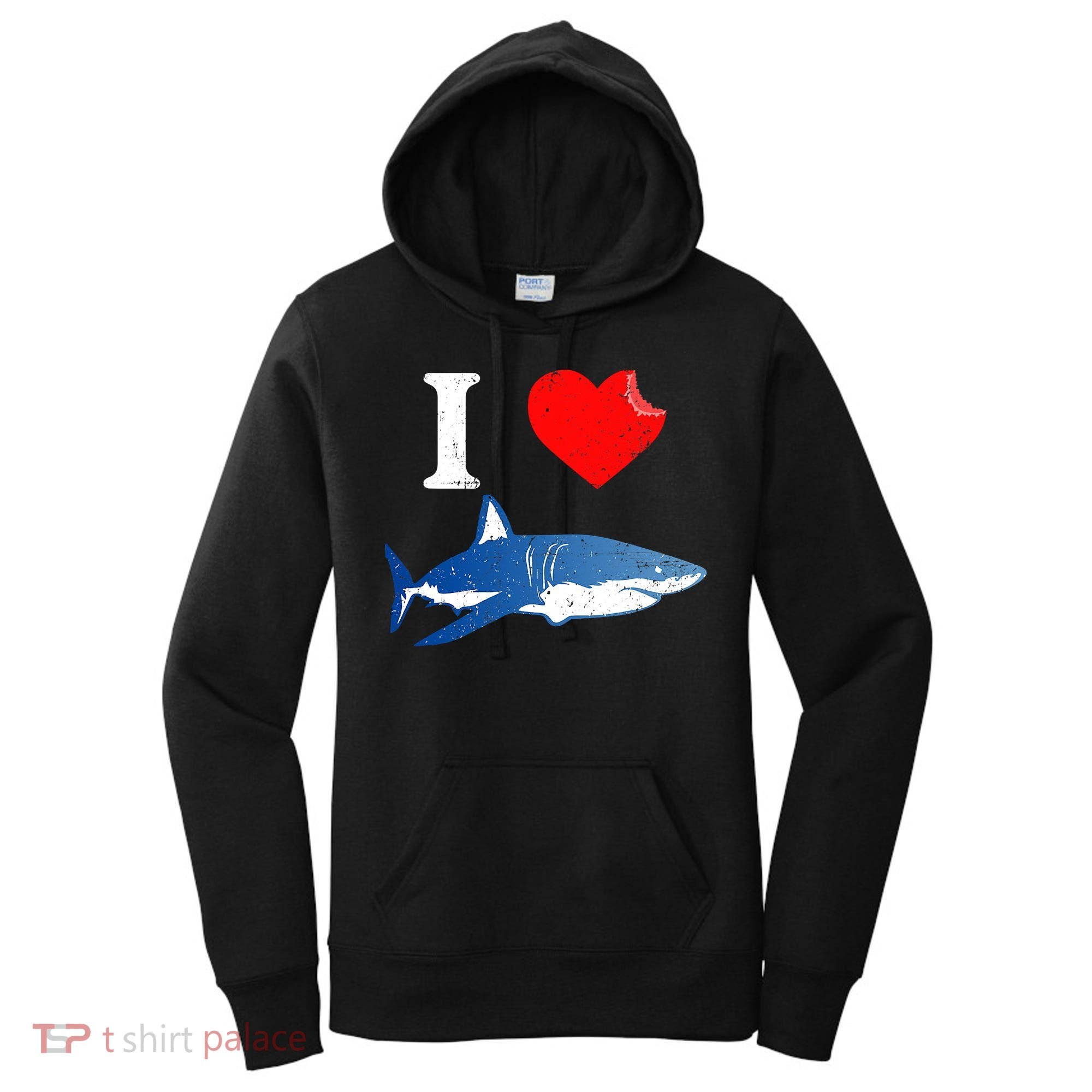 Funny Shark I Love Shark Shark Lover Shark Women's Hoodie