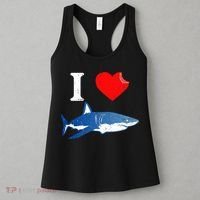 Funny Shark I Love Shark Shark Lover Shark Women's Tank Top thumb 3