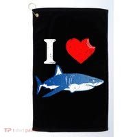 Funny Shark I Love Shark Shark Lover Shark Golf Towel thumb 0