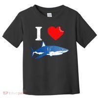 Funny Shark I Love Shark Shark Lover Shark Toddler T-Shirt thumb 0