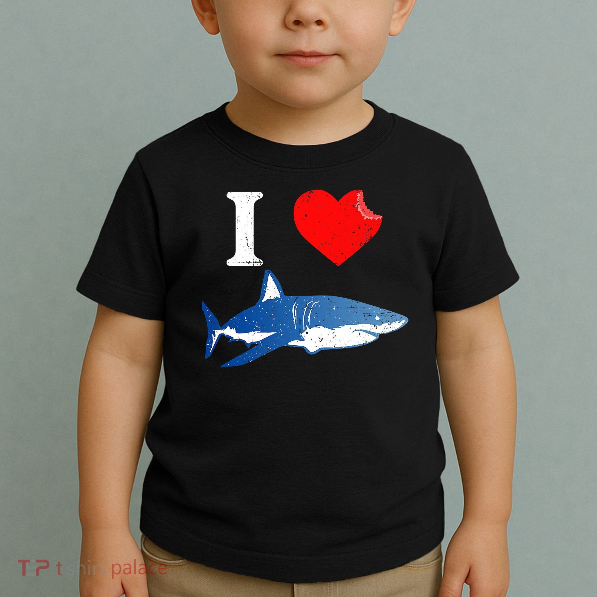 Funny Shark I Love Shark Shark Lover Shark Toddler T-Shirt