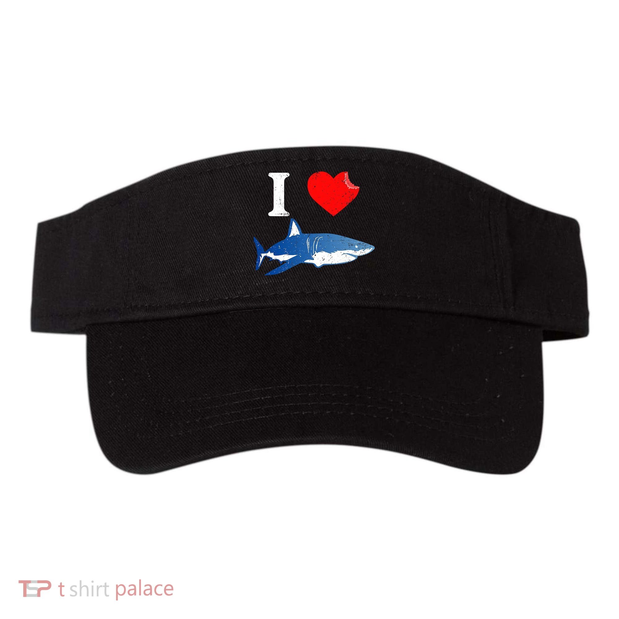 Funny Shark I Love Shark Shark Lover Shark Visor