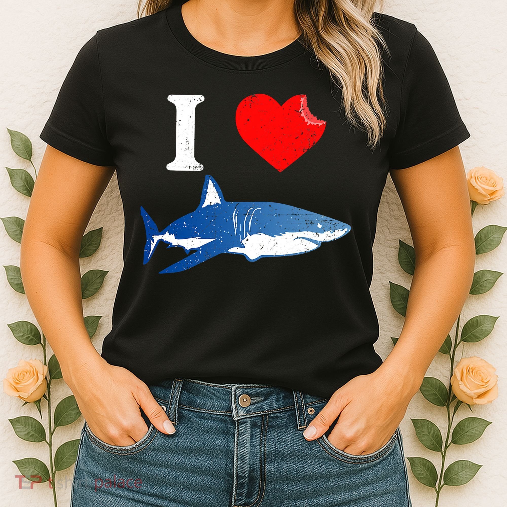 Funny Shark I Love Shark Shark Lover Shark Women's T-Shirt
