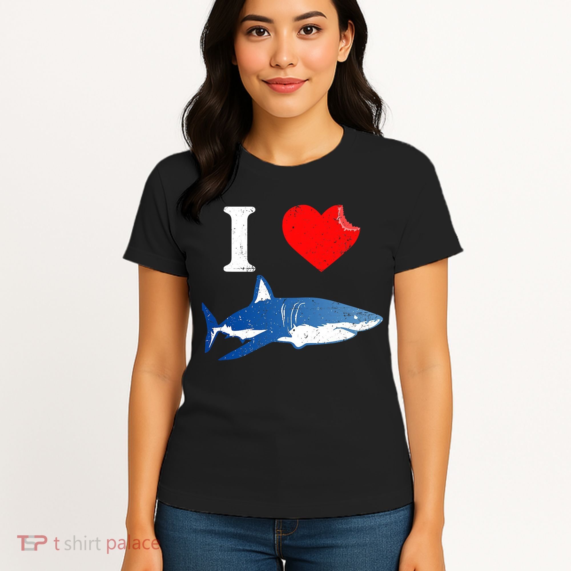 Funny Shark I Love Shark Shark Lover Shark Women's T-Shirt