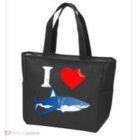 Funny Shark I Love Shark Shark Lover Shark Tote Bag thumb 3
