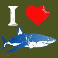Funny Shark I Love Shark Shark Lover Shark The Baniff Cuffed Pom Beanie thumb 2