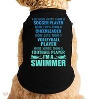 Funny Swimming I'm A Swimmer I Do More Than A Doggie Tank thumb 0