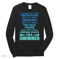 Funny Swimming I'm A Swimmer I Do More Than A Long Sleeve Shirt thumb 0