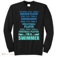 Funny Swimming I'm A Swimmer I Do More Than A Sweatshirt thumb 0