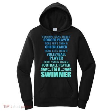 Funny Swimming I'm A Swimmer I Do More Than A Women's Hoodie