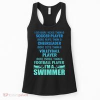 Funny Swimming I'm A Swimmer I Do More Than A Women's Tank Top thumb 0