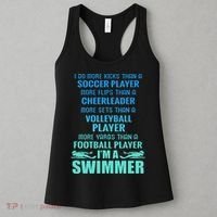 Funny Swimming I'm A Swimmer I Do More Than A Women's Tank Top thumb 3