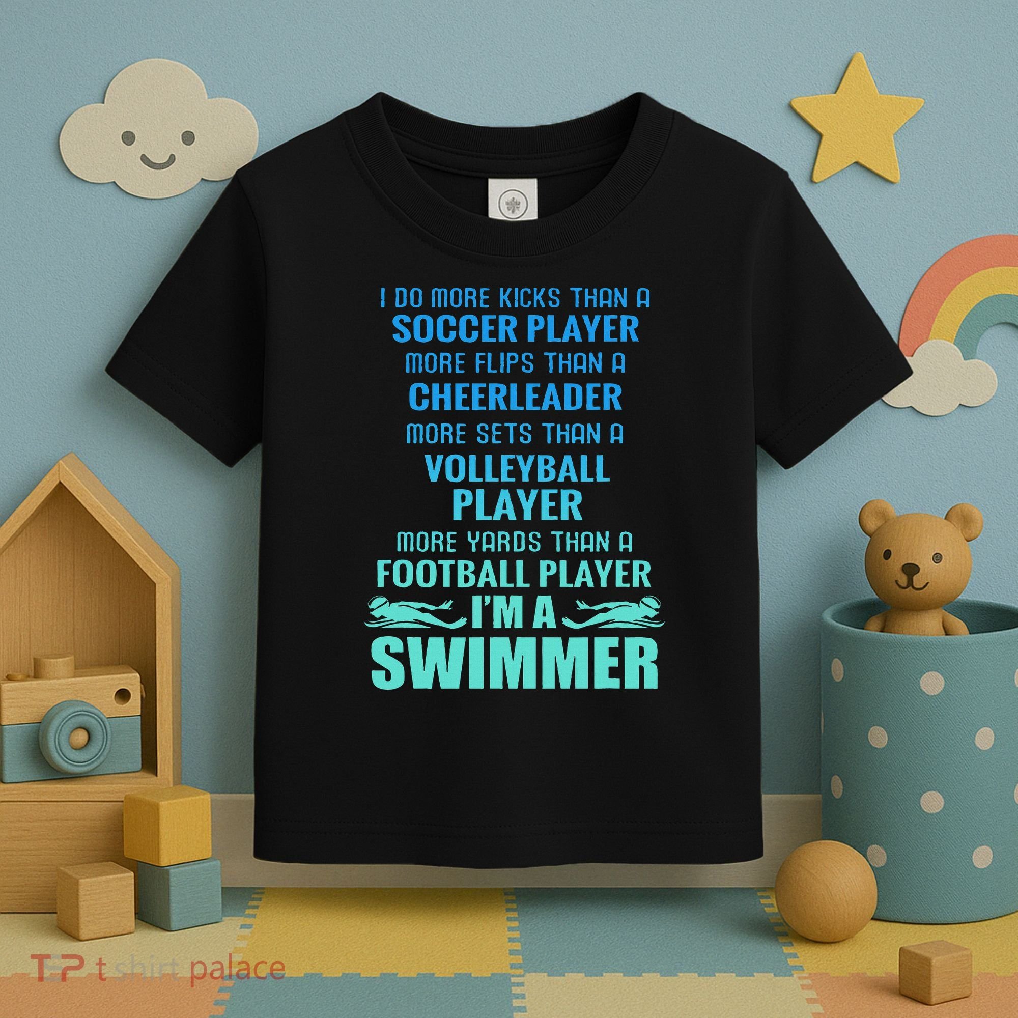 Funny Swimming I'm A Swimmer I Do More Than A Toddler T-Shirt