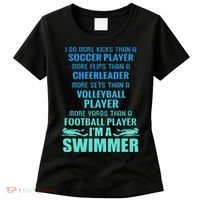 Funny Swimming I'm A Swimmer I Do More Than A Women's T-Shirt thumb 0