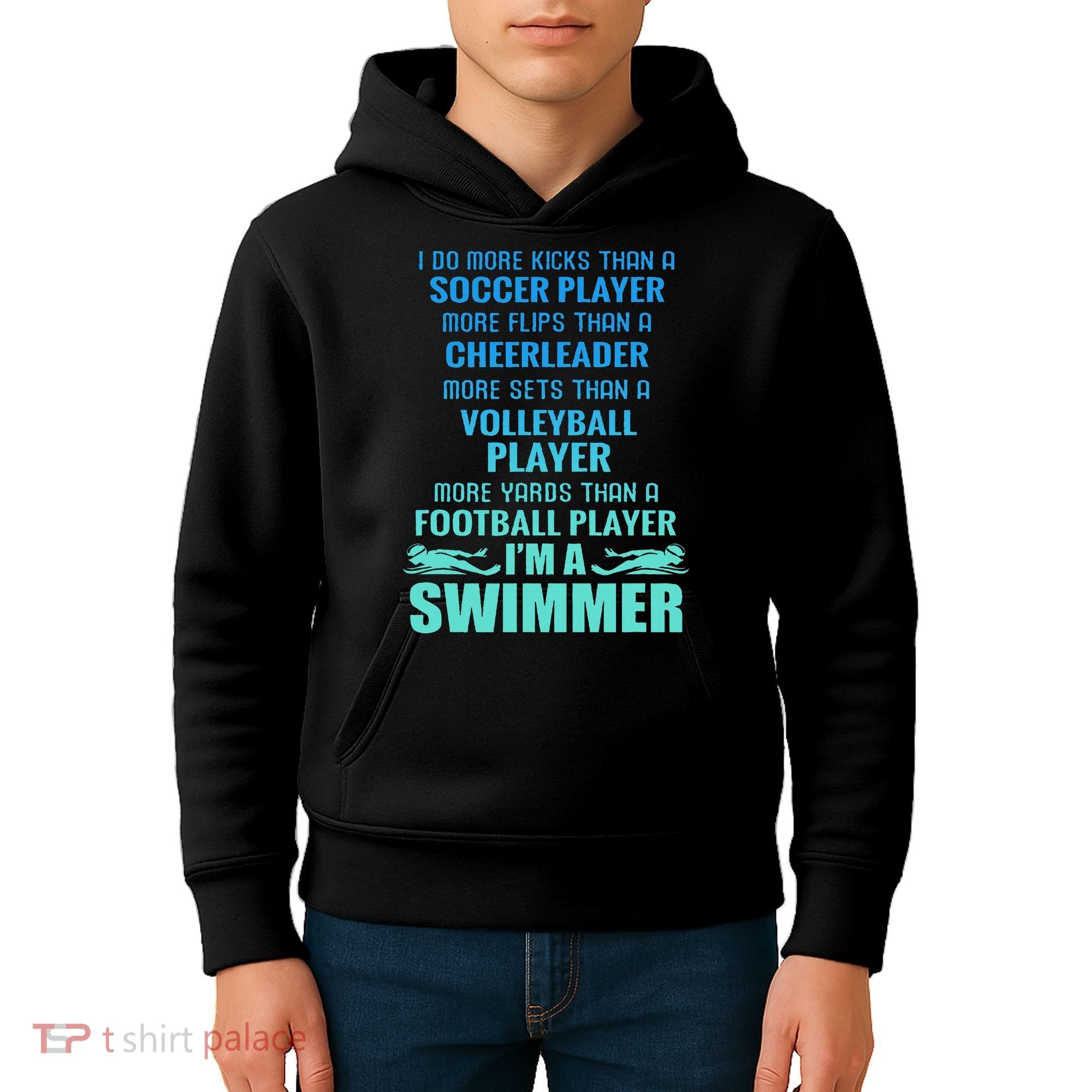 Funny Swimming I'm A Swimmer I Do More Than A Kids Hoodie