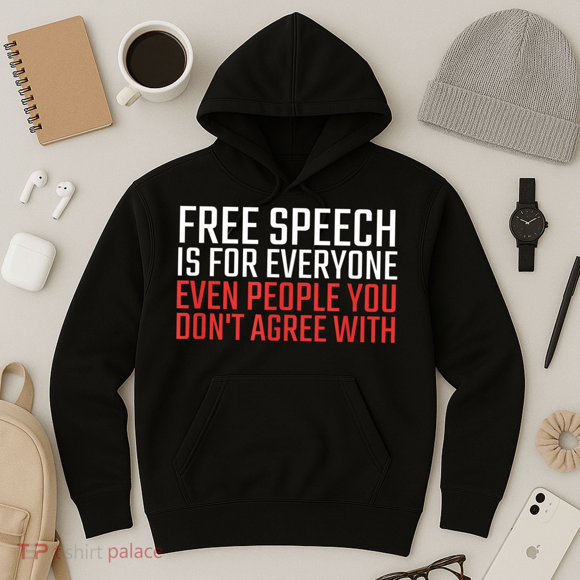 Free Speech Is For Everyone First Amendment Hoodie