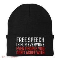 Free Speech Is For Everyone First Amendment Beanie thumb 0