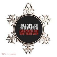 Free Speech Is For Everyone First Amendment Ornament thumb 0