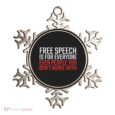Free Speech Is For Everyone First Amendment Ornament
