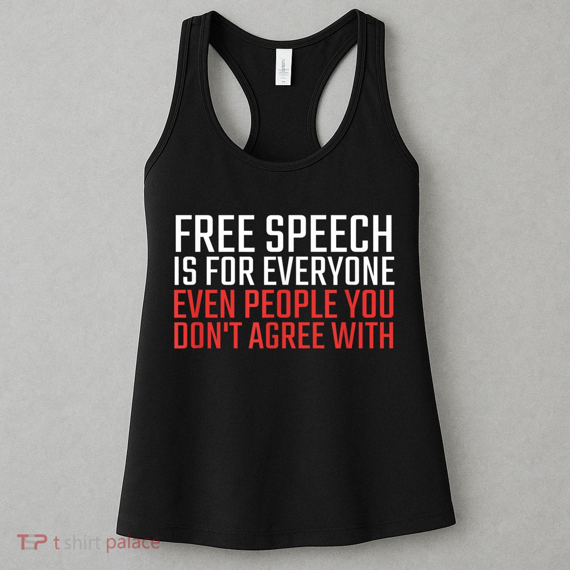 Free Speech Is For Everyone First Amendment Women's Tank Top
