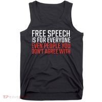 Free Speech Is For Everyone First Amendment Tank Top thumb 0