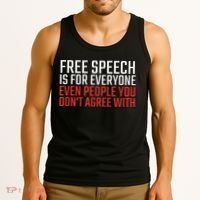 Free Speech Is For Everyone First Amendment Tank Top thumb 3