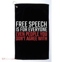 Free Speech Is For Everyone First Amendment Golf Towel thumb 0