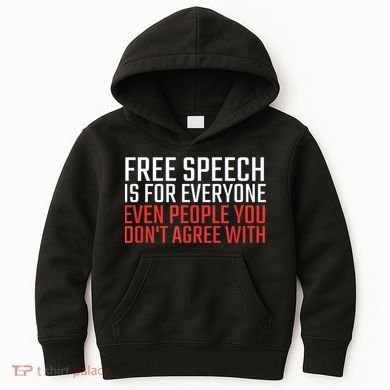 Free Speech Is For Everyone First Amendment Kids Hoodie