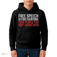 Free Speech Is For Everyone First Amendment Kids Hoodie thumb 4