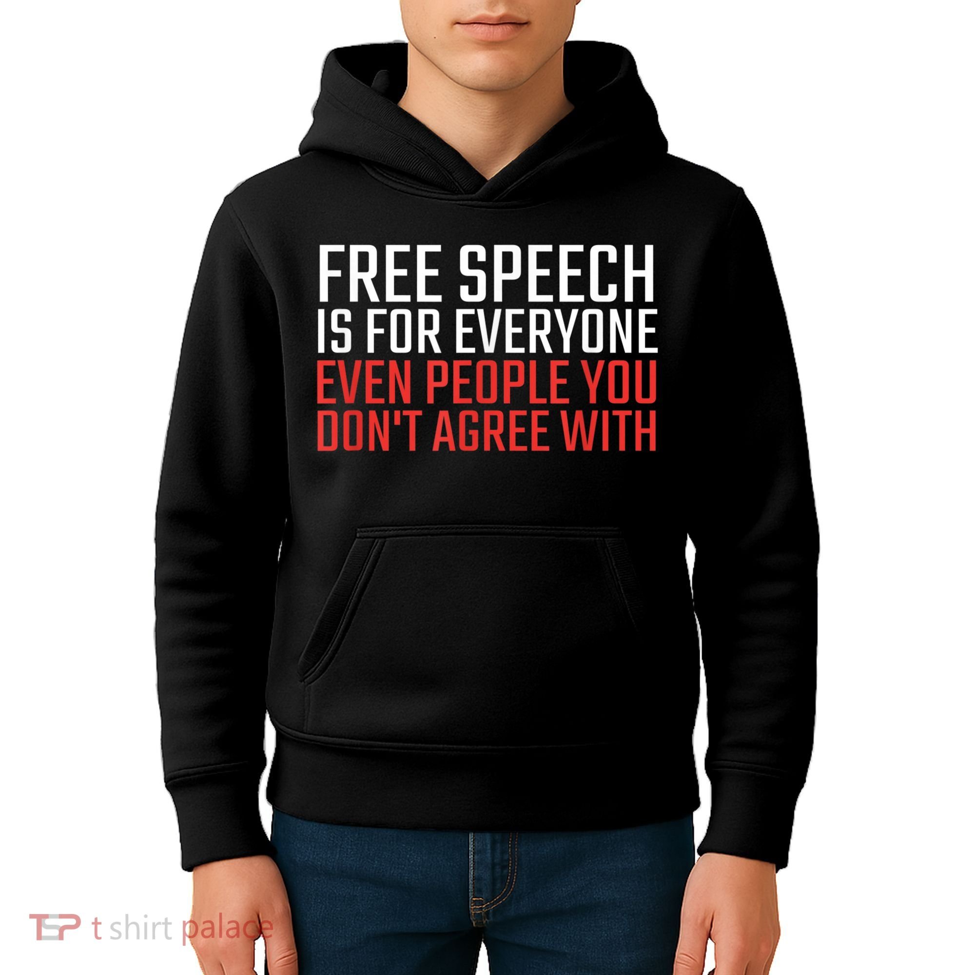 Free Speech Is For Everyone First Amendment Kids Hoodie