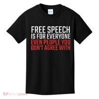 Free Speech Is For Everyone First Amendment Kids T-Shirt thumb 0