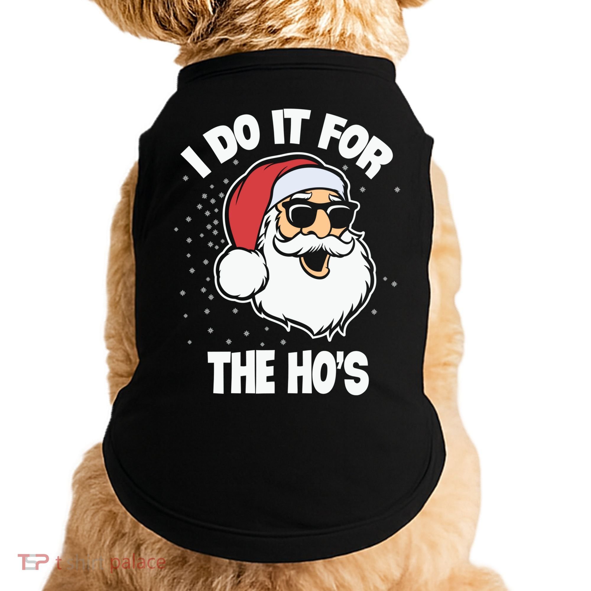 Funny Santa I Do It For The Hos Meaningful Gift Doggie Tank