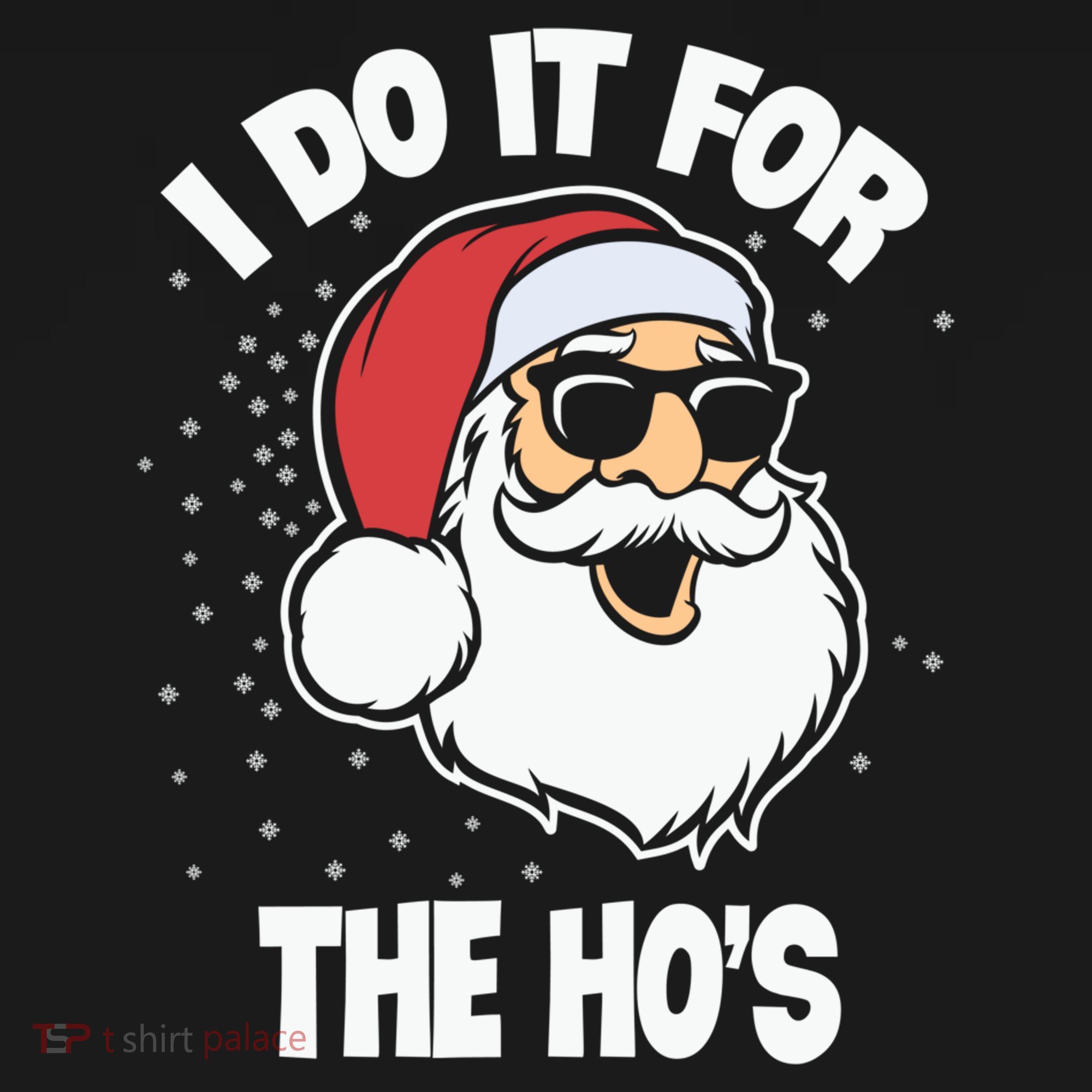 Funny Santa I Do It For The Hos Meaningful Gift USA-Made Doggie Bandana