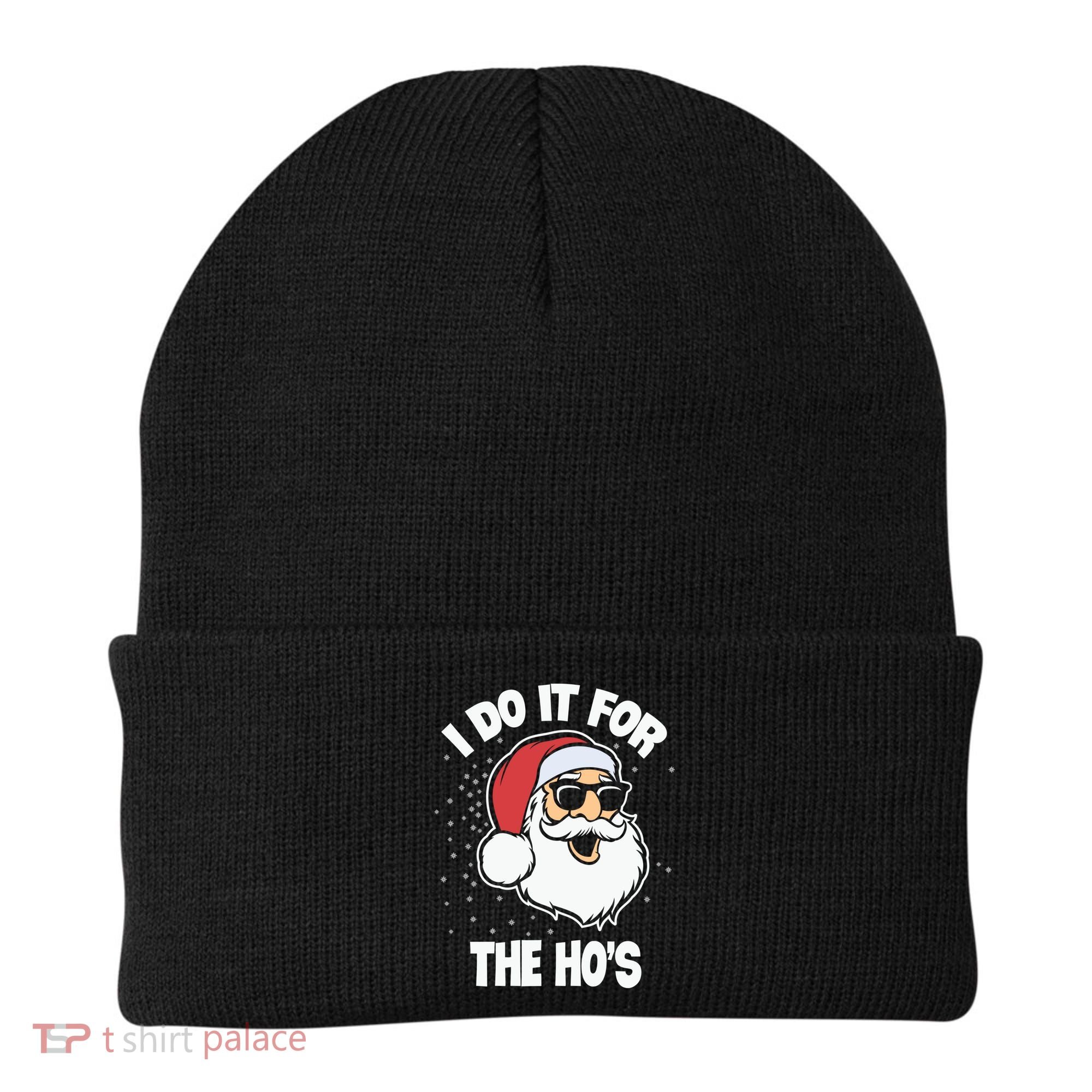 Funny Santa I Do It For The Hos Meaningful Gift Beanie