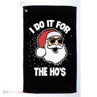 Funny Santa I Do It For The Hos Meaningful Gift Golf Towel thumb 0