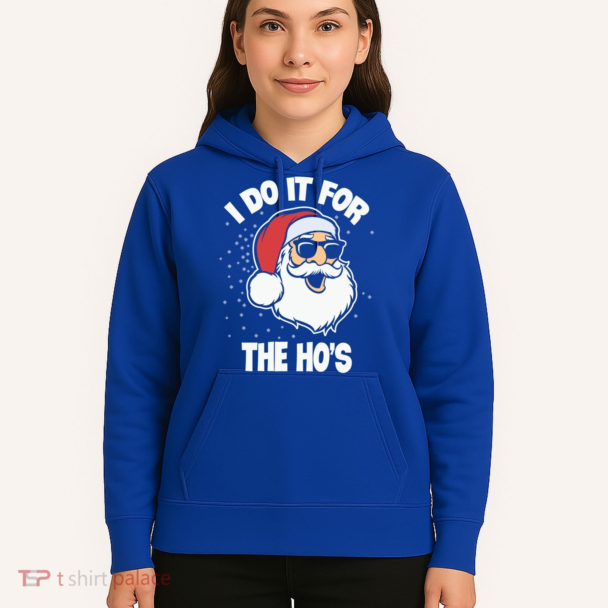 Funny Santa I Do It For The Hos Meaningful Gift Hoodie