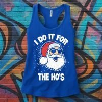 Funny Santa I Do It For The Hos Meaningful Gift Women's Tank Top thumb 3
