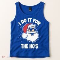 Funny Santa I Do It For The Hos Meaningful Gift Tank Top thumb 2